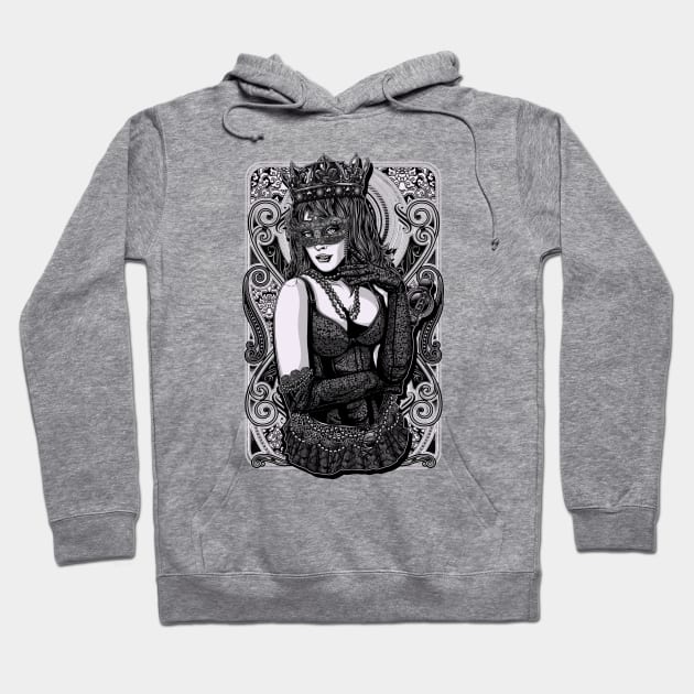 Tattoo Queen Design Hoodie by SybaDesign